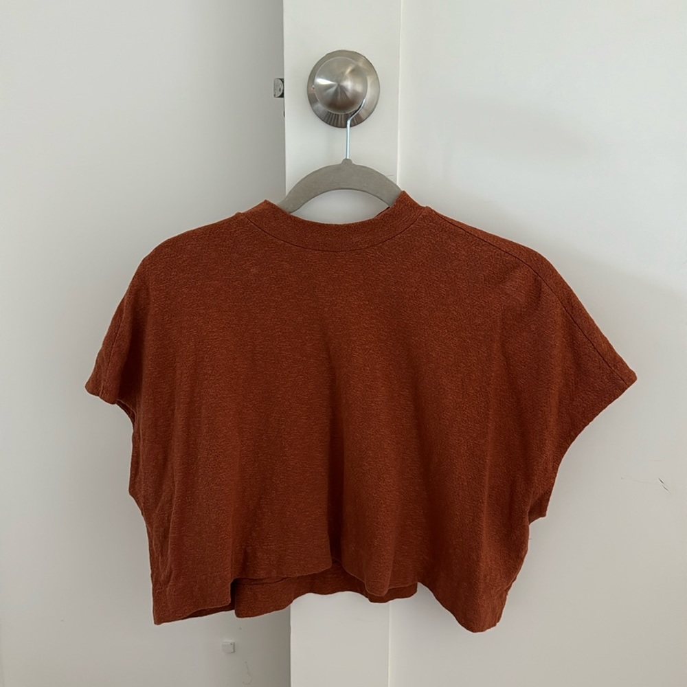 Osklen Cropped Tee Terracota